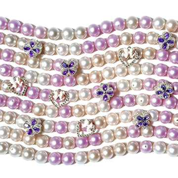 P535 Perlefait Coton - Poussière d'Étoiles Mauve 10mm