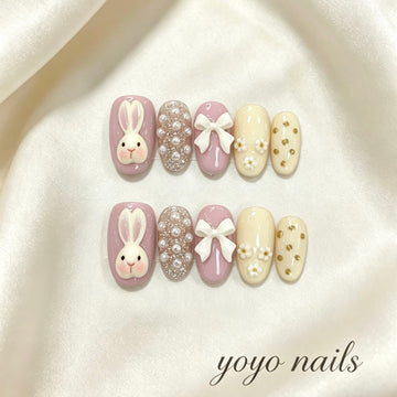 N002 Petits Lapins Violets