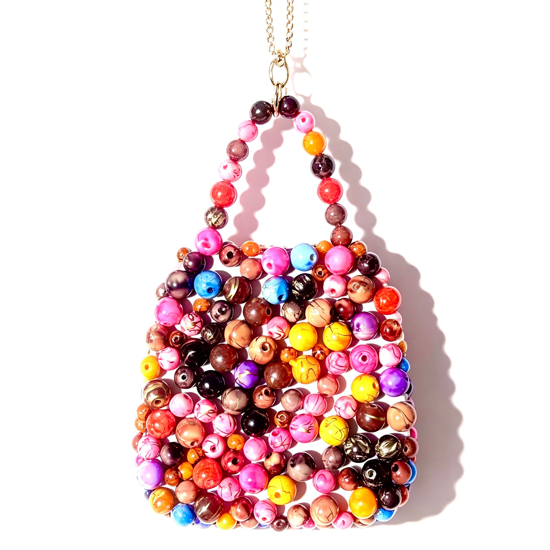 【BOGO】L387 Perles Bonbon Fil Doré