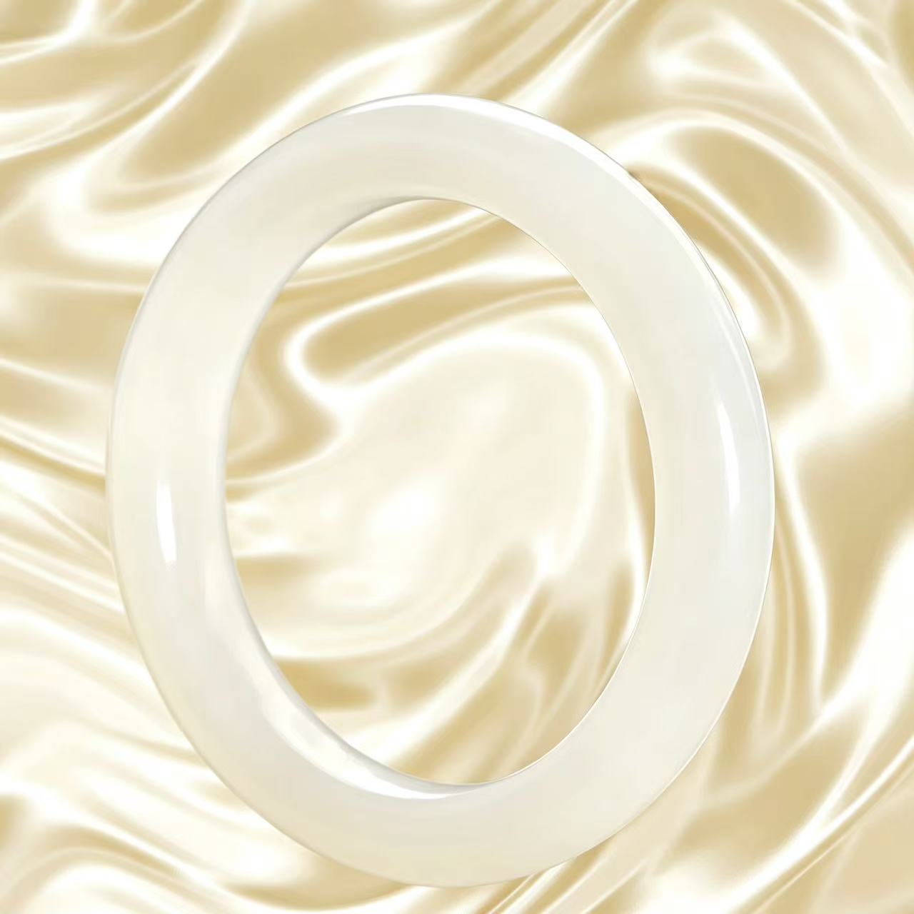 Bracelet en néphrite blanche