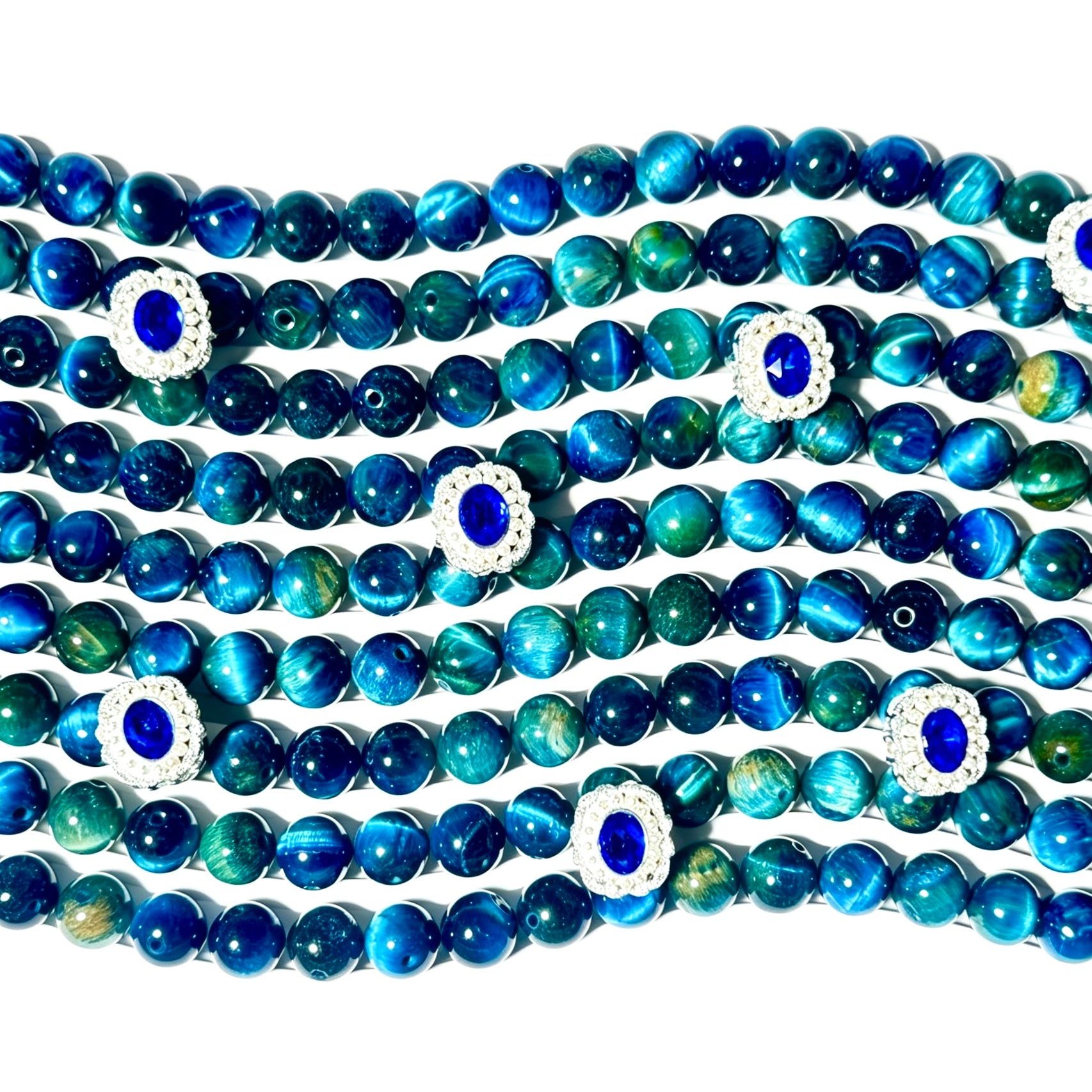 C465 Œil de Tigre Bleu Lac 3A 10mm