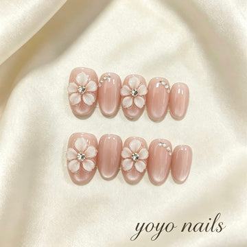 N008 Grande Fleur Rose Pâle
