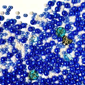 P306 Perlefait-Verre Tchèque Bleu Royale