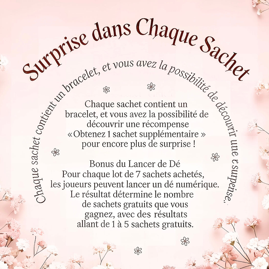 Livraison Gratuite-Sachets Bracelet Céramique