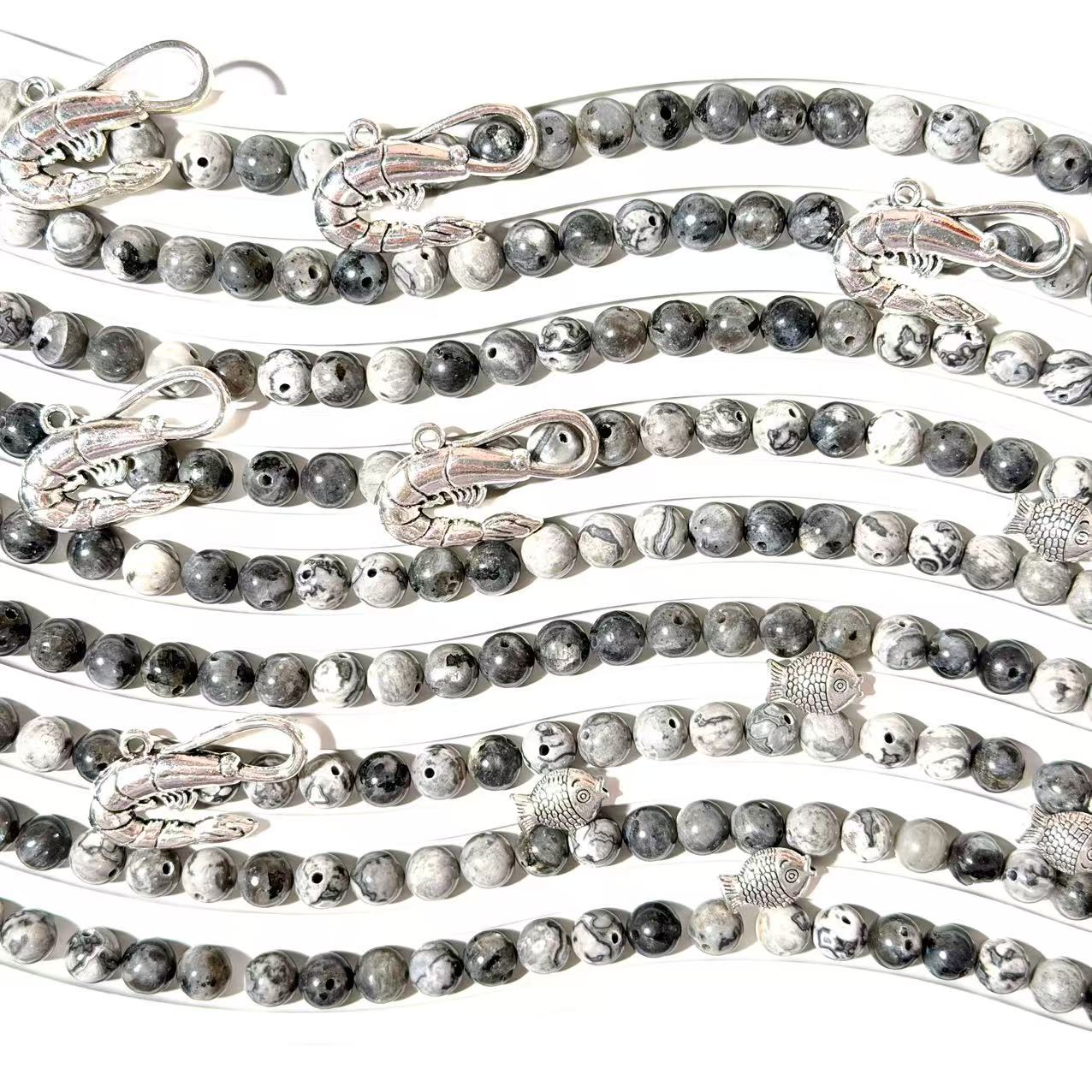 【BOGO】C176 Cristal Gris Élégant 6mm